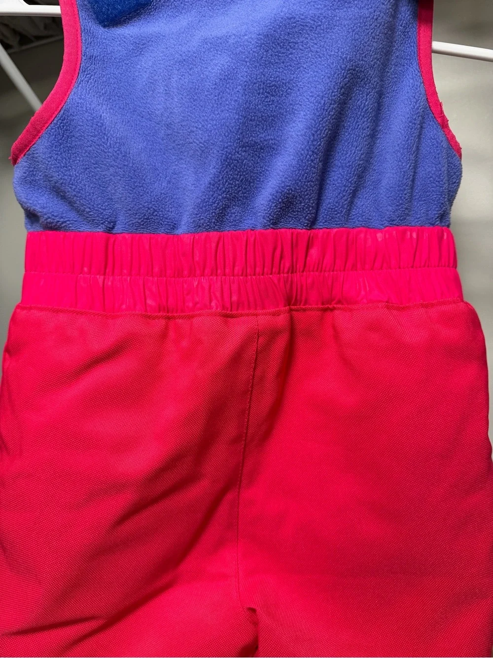 Columbia 3T Kids Pink and Blue Insulated Snow Overalls EUC